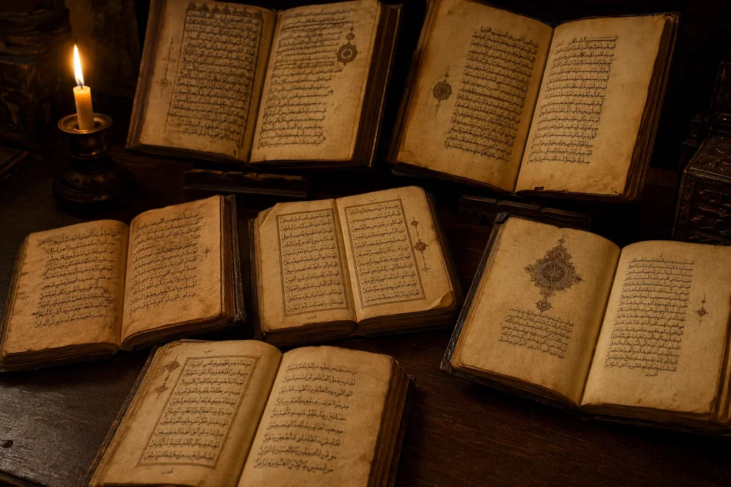 Multiple reading traditions laid side by side
